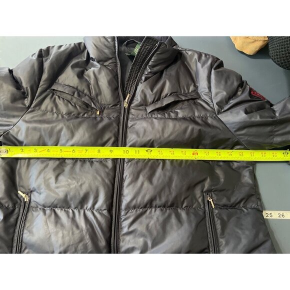 Lauren Ralph Lauren Active Navy Down Puffer Jacket Large Outdoors Gorpcore - Picture 4 of 9